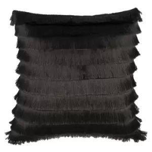 Image of Flicker Fringed Cushion Graphite / 45 x 45cm / Cover Only