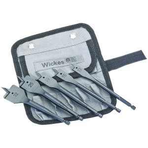 image of Wickes Flat Wood Bit Set 5 Piece