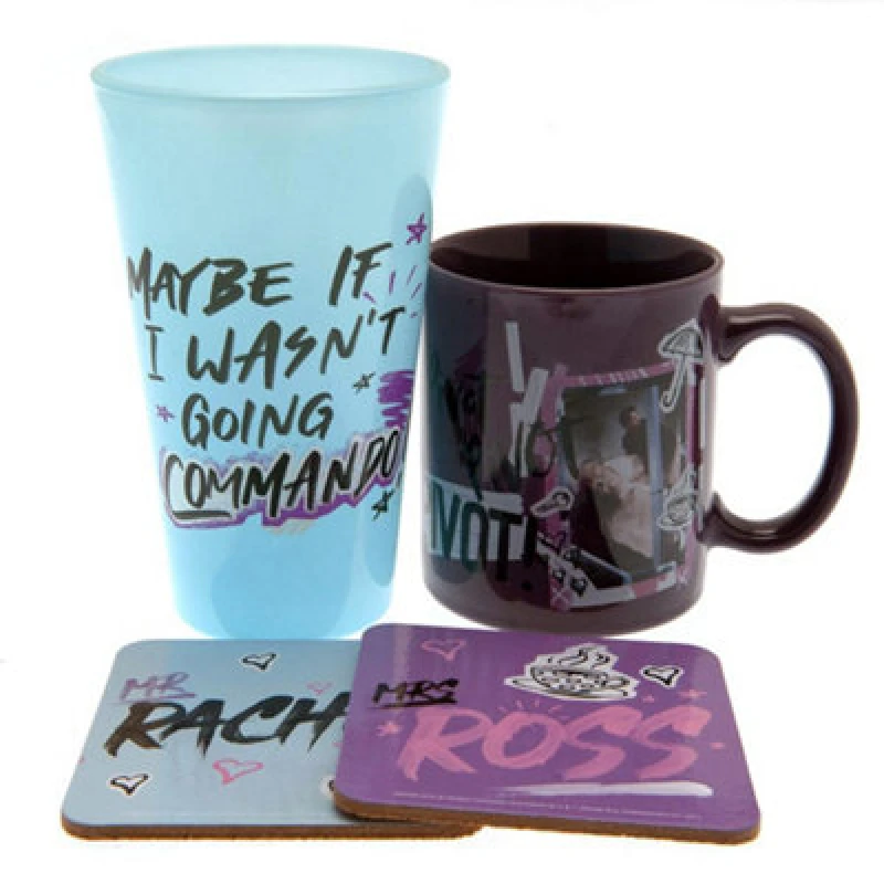 Image of Friends Maybe If I Wasn't Going Commando Mug Set Blue unisex