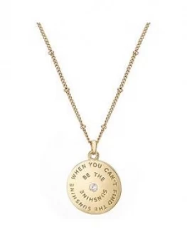 image of Buckley London Bailey Rae Pendant Necklace, Gold, Women