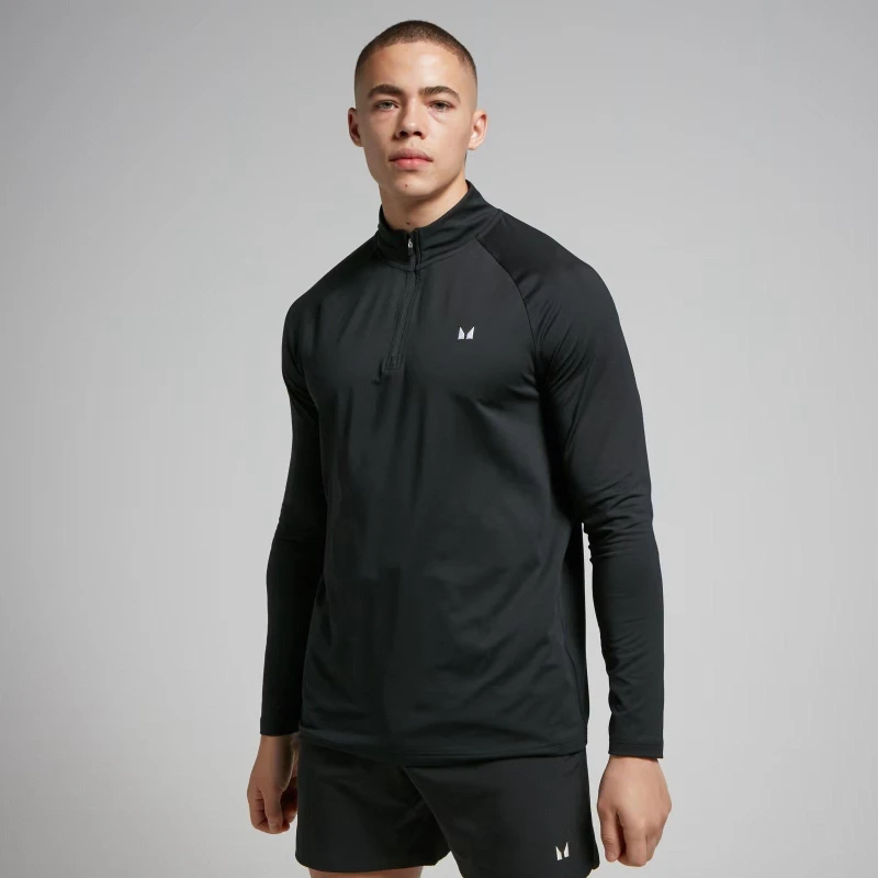Image of MyProtein Long-Sleeve Performance Gym Top Black male Small