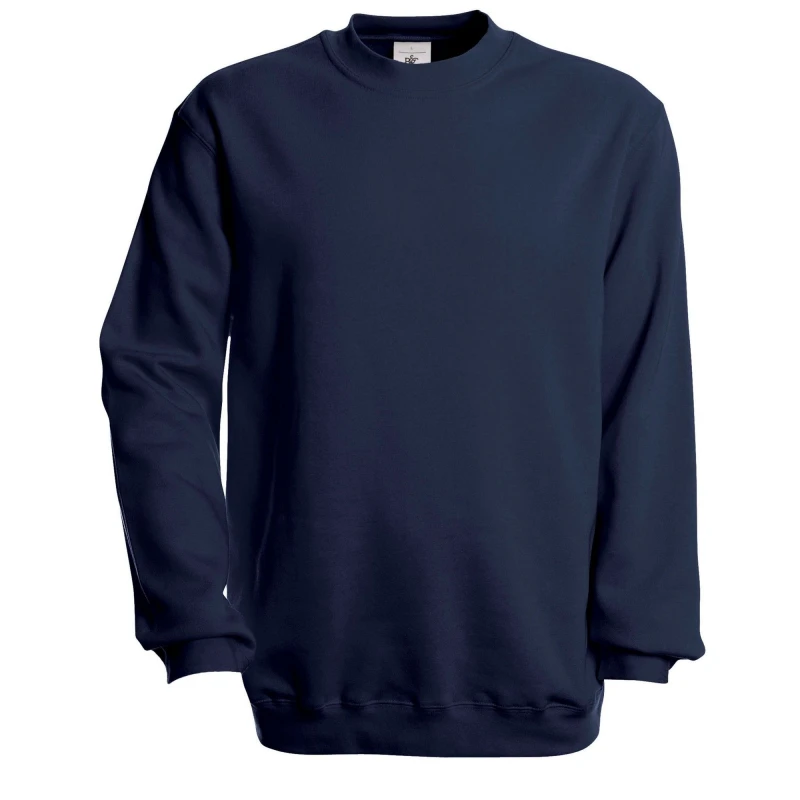 Image of B&C Mens Set-in Sweatshirt in Navy Size: Small Navy Male S