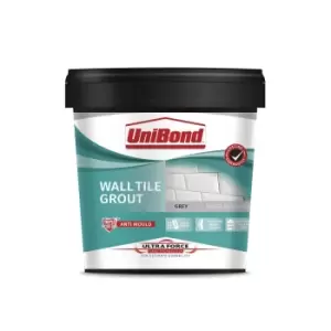 image of UniBond UltraForce Wall Tile Grout Grey 1.38kg