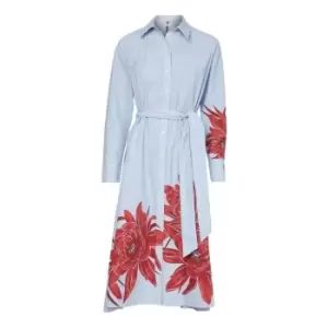Image of Tommy Hilfiger Floral Midi Shirt Dress - Multi