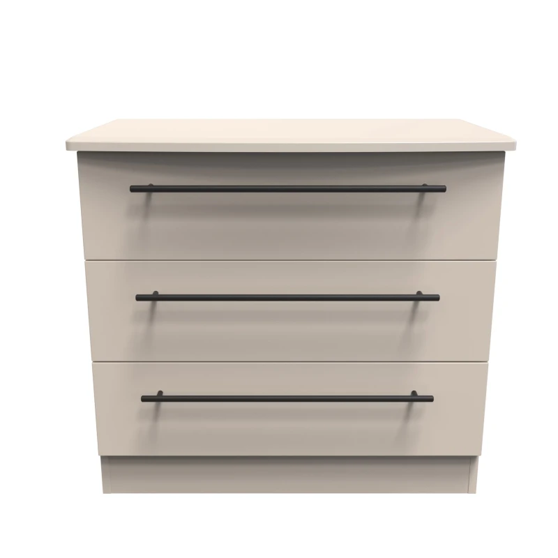 Image of Howard 3 Drawer Chest In Kashmir Matt (Ready Assembled)