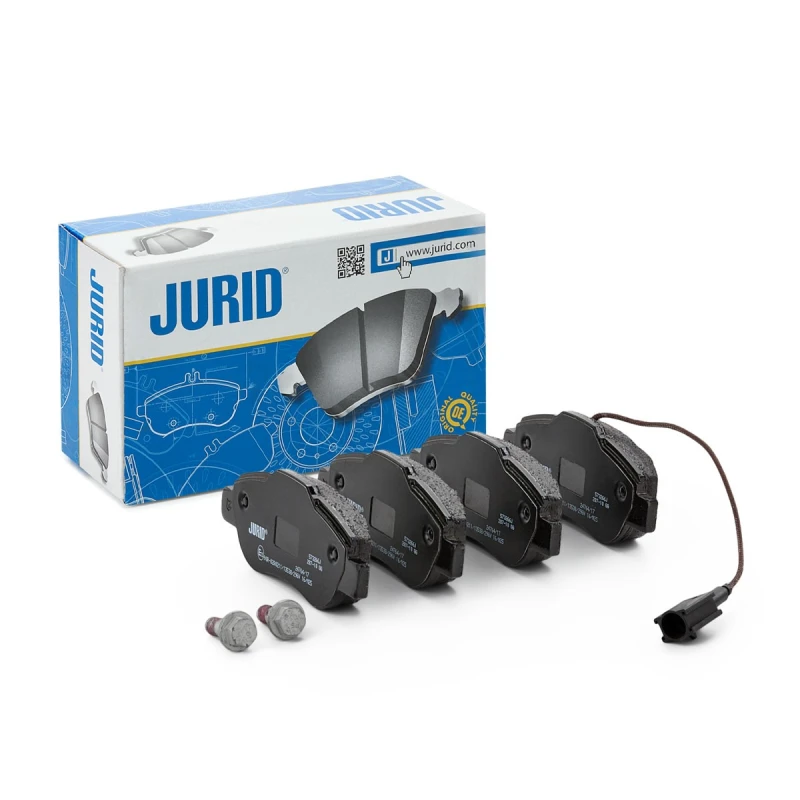 Image of JURID 573266J Brake pad set incl. wear warning contact, with accessories Brake Pad Set,disc brake (402)