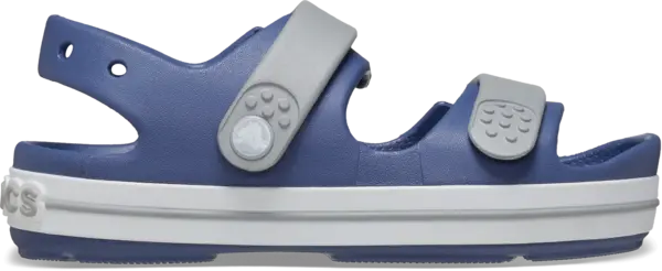 Image of Crocs Kids Toddler Crocband Cruiser Sandals Bijou Blue / Light Grey C10