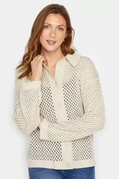 Image of Tall Crochet Knitted Cardigan