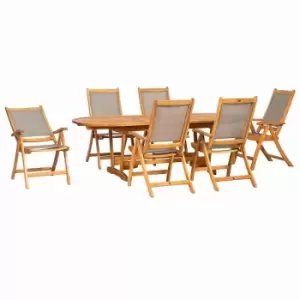 image of Royalcraft Edinburgh 6 Seater Gateleg Recliner Dining Set