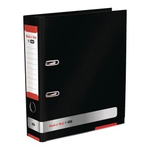 image of Black n Red by Elba A4 80mm Lever Arch File Black