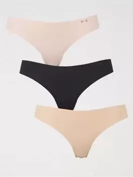 Image of Under Armour Ps Thong 3pack, Black/Multi, Size L, Women