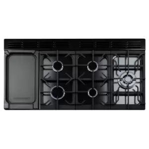 Image of Rangemaster CDL110DFFCB/C CLASSIC DELUXE 110cm Dual Fuel Cooker, Charcoal Black