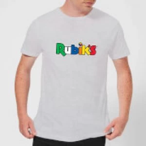 Image of Rubik's Core Logo Mens T-Shirt - Grey - 3XL