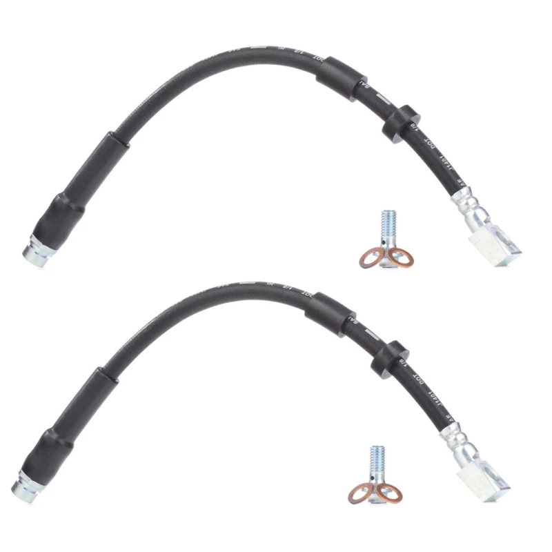 Image of RIDEX 83B1130 Brake Hose Rear Axle both sides, with banjo bolt Brake Hose (83)