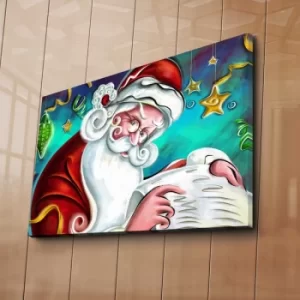 Image of 4570YYC-006 Multicolor Decorative Canvas Painting Naughty List