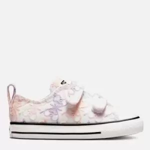 Image of Converse Toddlers Chuck Taylor All Star 2V Trainers - Pale Amethyst/Crimson Tint - UK 7 Toddler