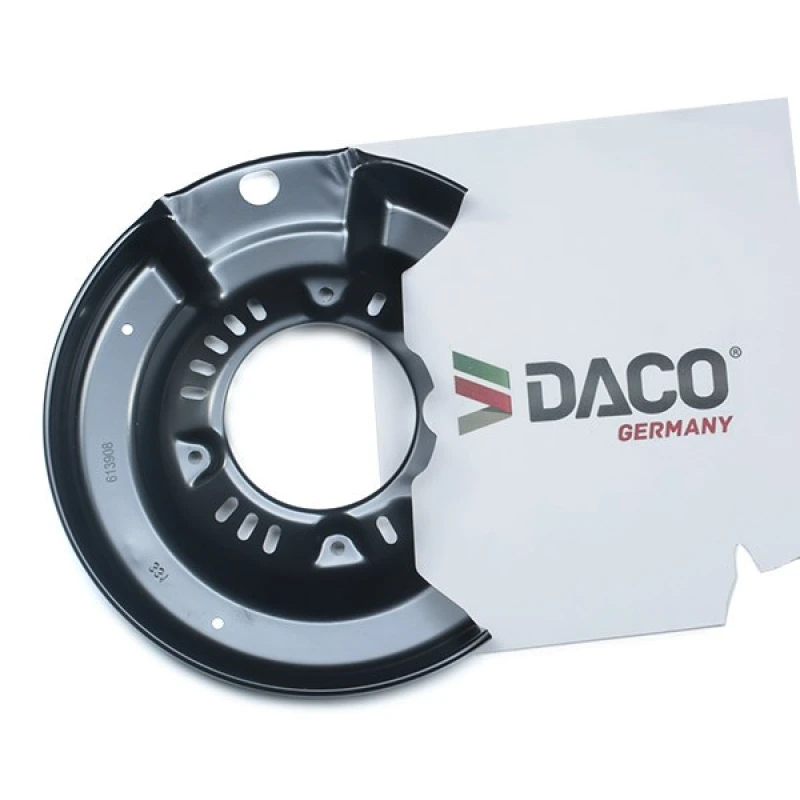 Image of DACO Germany 613908 Brake Disc Back Plate Rear Axle Sheet Steel Splash Panel,brake disc (1330)