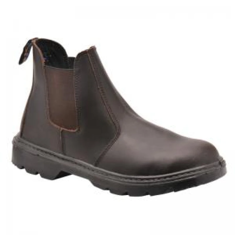 Image of Portwest S1P Safety Dealer Boots FW51BRR38 Colour: Brown