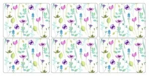 image of Portmeirion Water Garden 6 Placemats and Coasters.