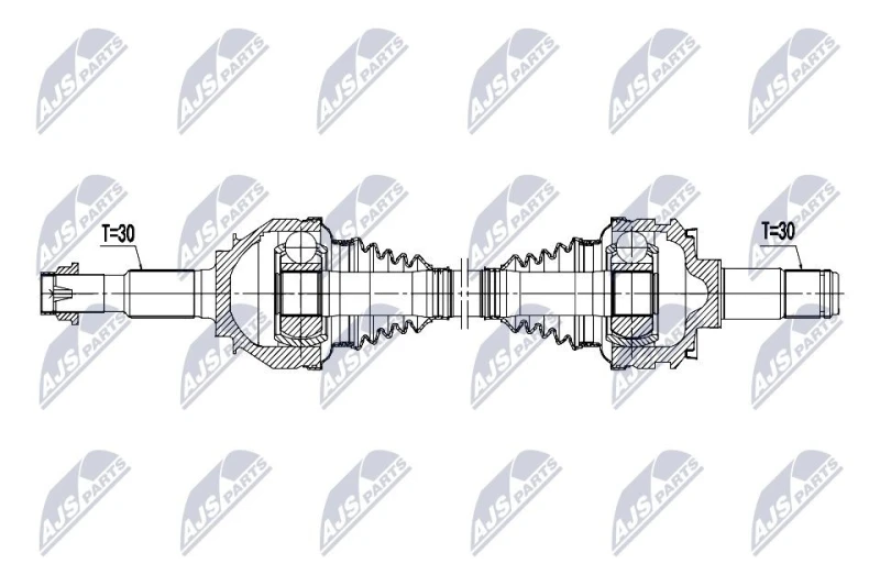 Image of NTY NPW-TY-218 Drive shaft Rear Axle Right Drive Shaft (13)