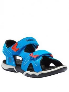 image of Timberland Timberland Adventure Seeker 2 Strap Sandal, Blue, Size 1 Older