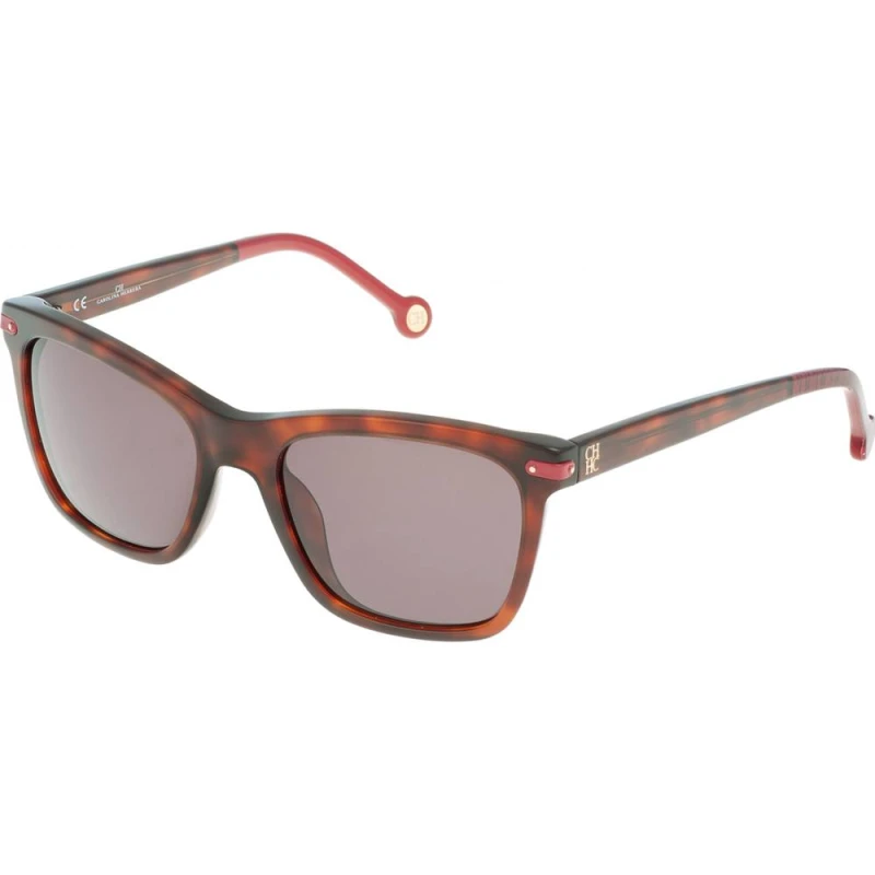 Image of Carolina Herrera Carolina Herrera SHE6035409XW Sunglasses in Brown Brown One Size Unisex 883663709349