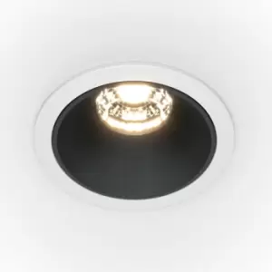 Image of Maytoni Lighting - Maytoni Maytoni Alfa LED Round Recessed Downlight White, Black, 500lm, 4000K