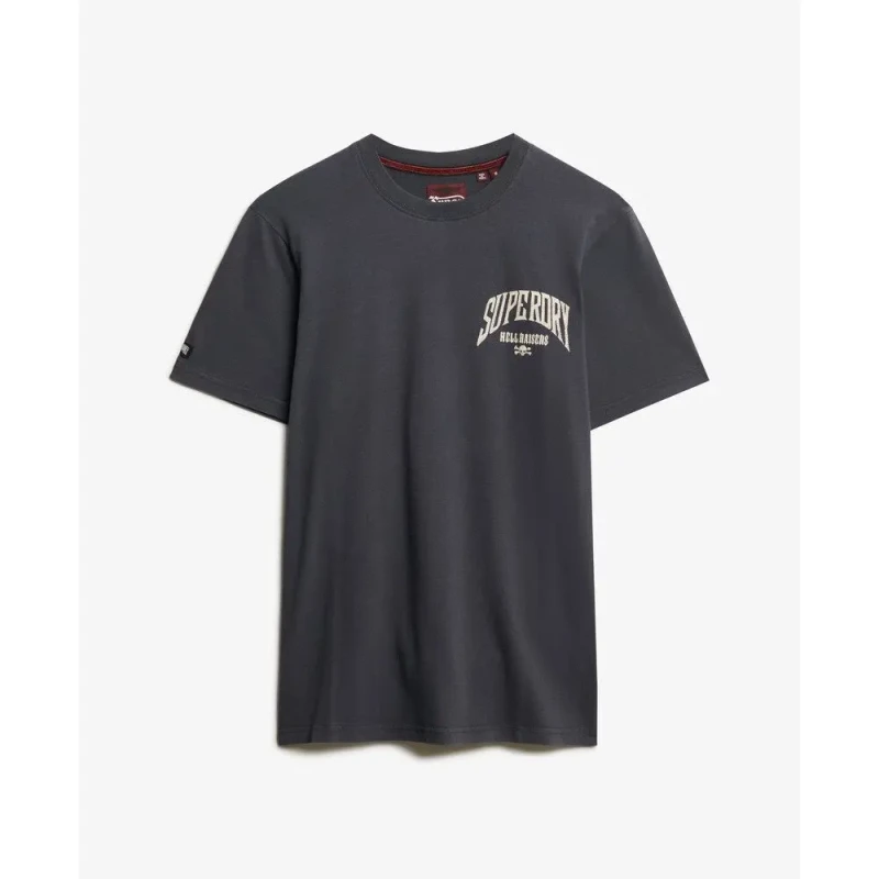 Image of Superdry T-Shirt Superdry Biker Rock Relaxed Noir Male XL
