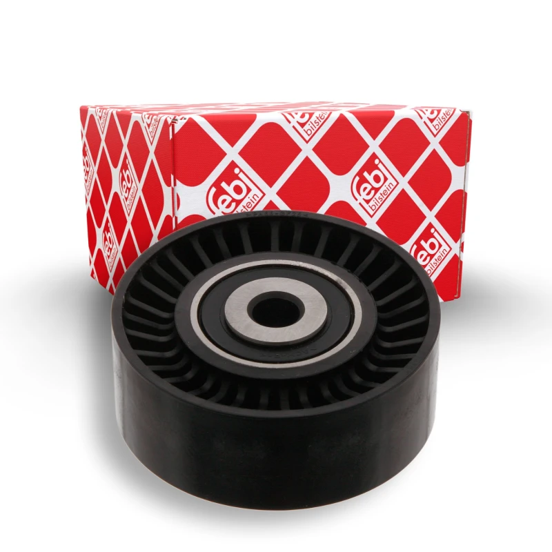 Image of FEBI BILSTEIN 33880 Idler Pulley Plastic Deflection/Guide Pulley,v-ribbed belt (312)
