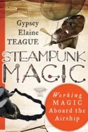 Image of steampunk magic working magic aboard the airship