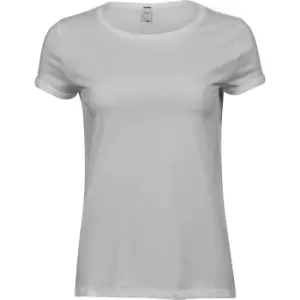 Image of Tee Jays Womens/Ladies Roll-Up T-Shirt (XL) (White)