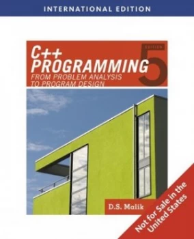 Image of C++ Programming by D.S. Malik Paperback