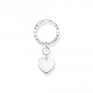 Image of Sterling Silver Heart Key Ring KR14-637-21