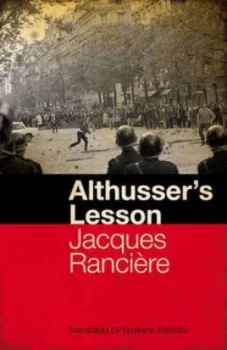 Image of Althussers Lesson by Jacques Rancire Hardback