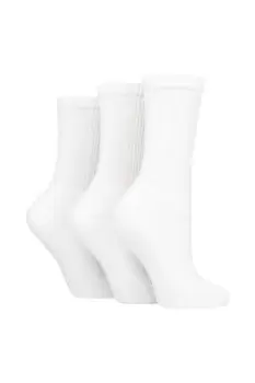 Image of 3 Pair 100% Recycled Plain Cotton Sports Socks