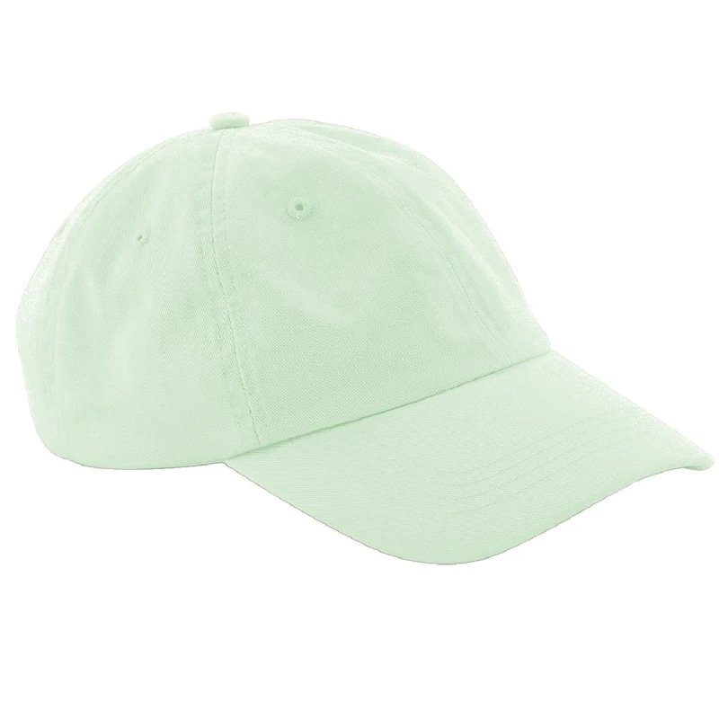 Image of Beechfield Beechfield Men Low Profile 6 Panel Dad Cap Pack of 2 in Mint Mint One Size Male 5059269083861