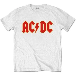 Image of AC/DC - Logo Kids 9 - 10 Years T-Shirt - White