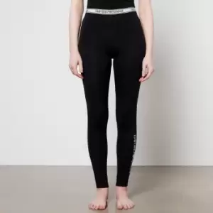 Image of Emporio Armani Womens Iconic Logoband Leggings - Black - L