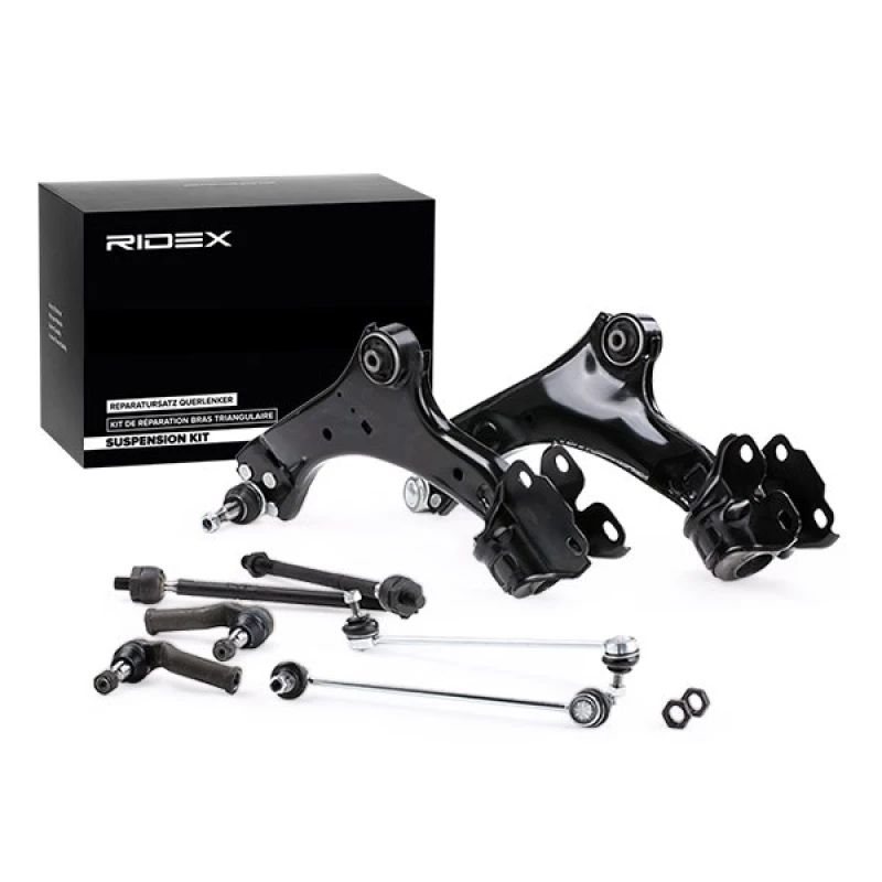Image of RIDEX 2905L0008 Link Set, wheel suspension with ball joint, Front Axle Link Set,wheel suspension (2905)
