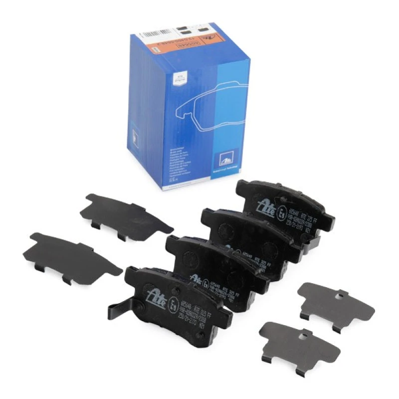 Image of ATE 13.0460-5648.2 Brake pad set with acoustic wear warning, with anti-squeak plate Brake Pad Set,disc brake (402)