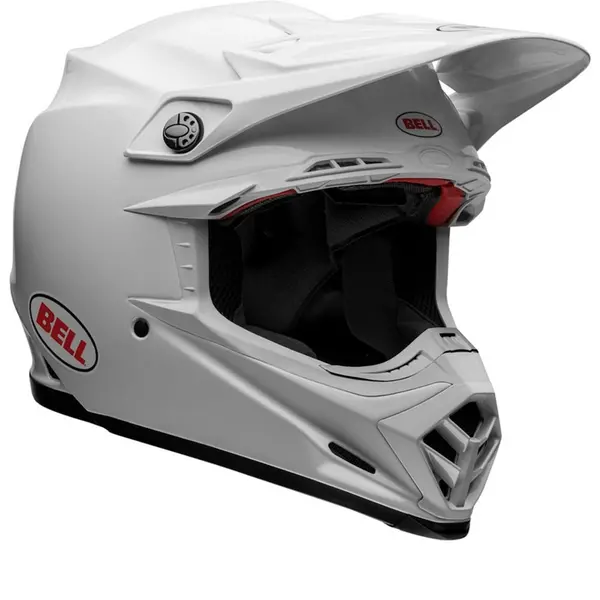 Image of Bell Moto-9S Flex Solid Gloss White Full Face Helmet M