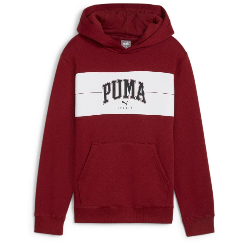 Image of Puma Squad Hoodie Fl B Hoody Unisex Kids - Red Red 7 - 8 Years