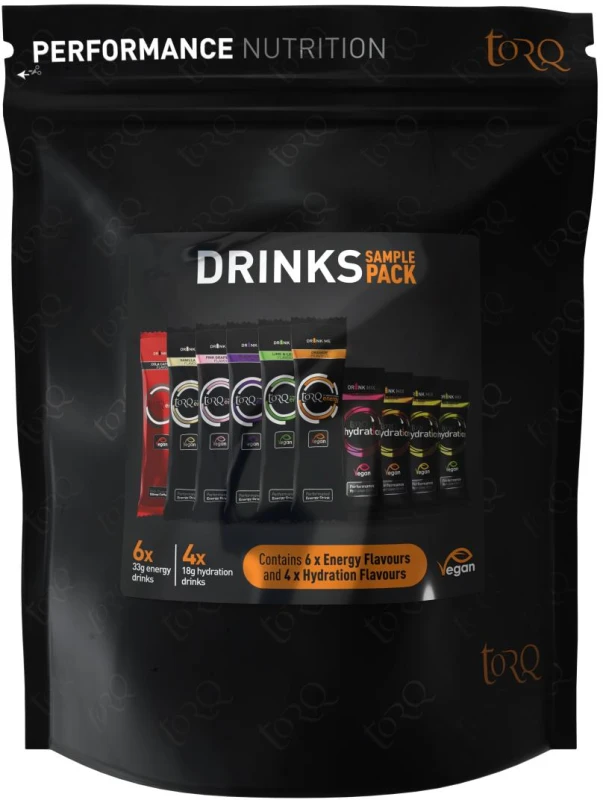 Image of TORQ Sample Pouch Pack 10 Energy and Hydration Drinks NO SIZE NO COLOUR