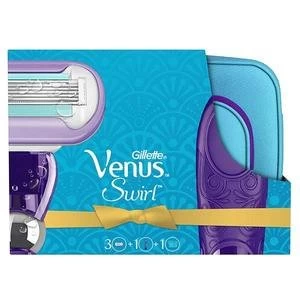 image of Gillette Venus Swirl Womens Razor Gift Set x5 Blades