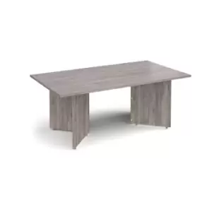 Image of Dams MTO Arrow Head Leg Rectangular Boardroom Table 1800mm x 1000mm - Beech