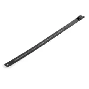 Image of StarTech.com 9"(22cm) Metal Cable Ties - 1/4"(7mm) wide 2-1/4"(55mm) Bundle Dia. 100lb(45kg) Tensile Strength Nylon Coated 316 Stainless Steel Self Lo