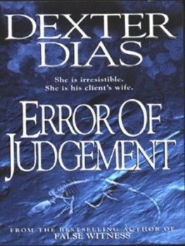 Image of Error of Judgement by Dexter Dias Paperback