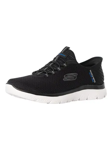 Image of Skechers Summits High Range Wide Fit Trainers Black 6 UK