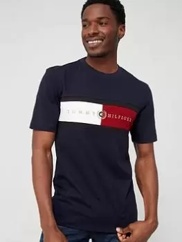 Image of Tommy Hilfiger Icon Insert T-Shirt - Desert Sky , Desert Sky Size M Men