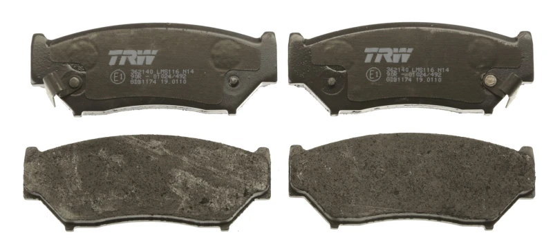 Image of TRW GDB1174 Brake pad set with acoustic wear warning Brake Pad Set,disc brake (402)